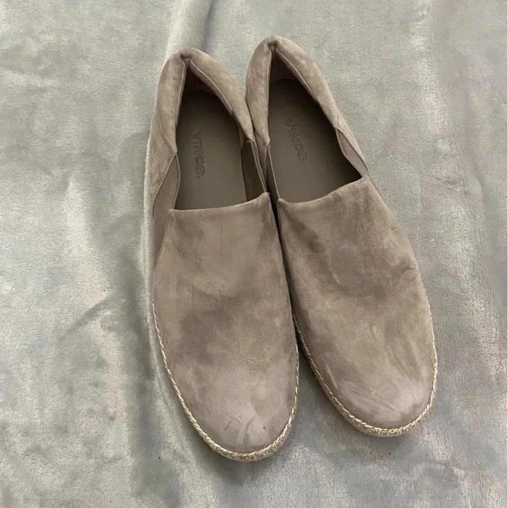 VINCE Wilden Suede Leather Platform Espadrille Sneaker Size 8
